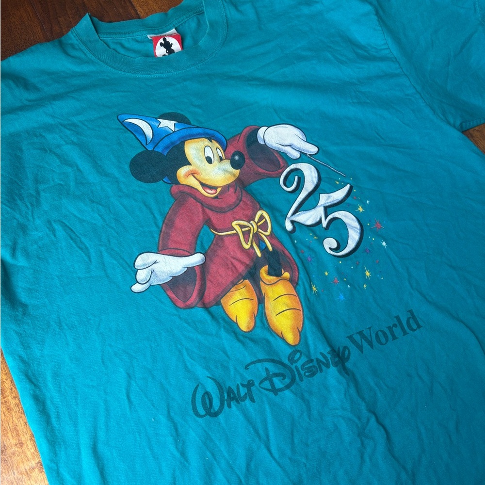 Disney Teal and Red Mickey Mouse Tag